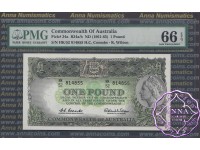 1961 R34a One Pound Coombs/Wilson PMG66