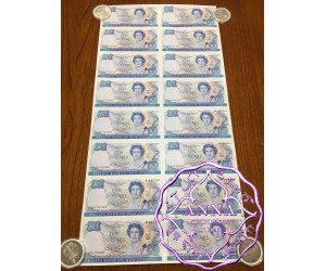 New Zealand 1990 D.T.Brash AAA$10 Uncut of 16 UNC