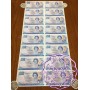 New Zealand 1990 D.T.Brash AAA$10 Uncut of 16 UNC