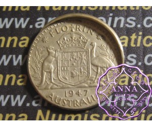 Australia 1947 Florin Error