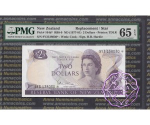 New Zealand 1977 H.R.Hardie $2 P164d 9Y3* PMG 65 EPQ