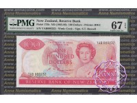 New Zealand 1985 S.T.Russell $100 PMG 67 EPQ