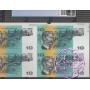 1991 $10 U8 Melb Fraser/Cole Uncut of 4 MFQ PCGS 66 OPQ 1991 $10 U8 Melb Fraser/Cole Uncut of 4 MFQ PCGS 66 OPQ