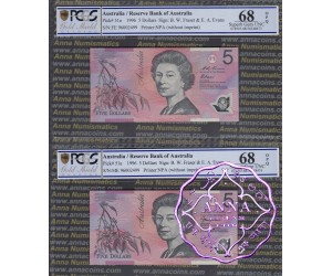 1996 Fraser & Macfarlane Black Matching Pair PCGS 68 OPQ