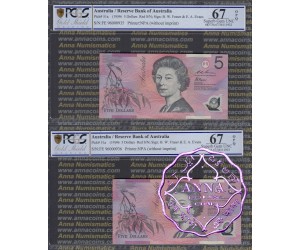 1996 Fraser & Macfarlane Red Matching Pair PCGS 67 OPQ