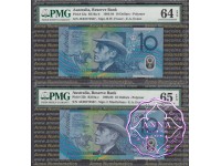 1993 & 98 $10 Matching Pair PMG 64 65 EPQ