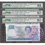 New Zealand $1-$100 Super Matching Set, Total 28 Notes PMG 63-67 EPQ