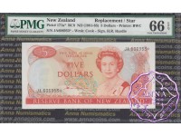 New Zealand 1981 H.R.Hardie $5 P171a JA* PMG66 EPQ