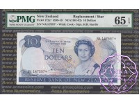 New Zealand 1981 H.R.Hardie $10 P172a NA* PMG 65 EPQ
