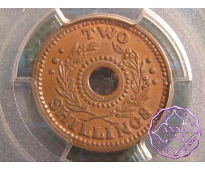 Australia 1943 Internment Camps 2 Shillings Token PCGS MS64BN