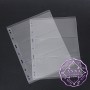 PCCB 3 Pockets Transparent Stamp Banknote Album Insert Page Sheets