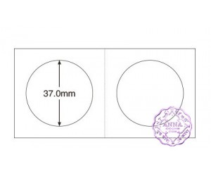 PCCB 37mm Cardboard Staple 2"x2" Coin Holders X50 Pcs One Box