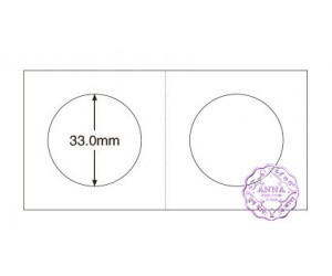 PCCB 33mm Cardboard Staple 2"x2" Coin Holders X50 Pcs One Box