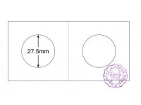 PCCB 27.5mm Cardboard Staple 2"x2" Coin Holders X2 PCS