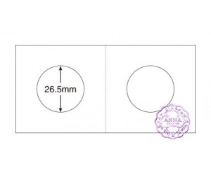PCCB 26.5mm Cardboard Staple 2"x2" Coin Holders X50 Pcs One Box