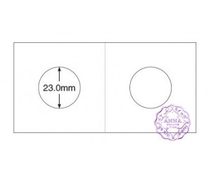 PCCB 23mm Cardboard Staple 2"x2" Coin Holders X50 Pcs One Box