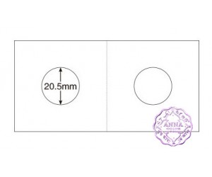PCCB 20.5mm Cardboard Staple 2"x2" Coin Holders X50 Pcs One Box