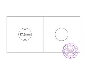 PCCB 17.5mm Cardboard Staple 2"x2" Coin Holders X 50Pcs One Box
