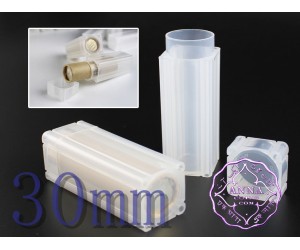 30mm Coins Storage Tubes Square Portable Safe X10