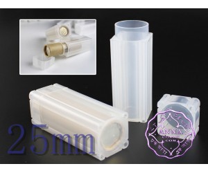 25mm Coins Storage Tubes Square Portable Safe X10