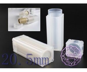 20.5mm Coins Storage Tubes Square Portable Safe X10
