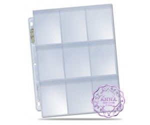 Ultra Pro Transparent 3 Hole 9 Pockets Trading Card Pages