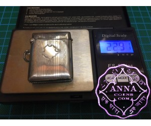 Birmingham Hallmarked 1927 Antique Sterling Silver Vesta Case Maker I.GL