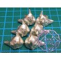 Set of 6 sterling Sliver Novelty Fox Head Card Holders With Case