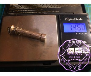 Antique Sterling Silver Pencil  Holder Chatelaine Pendant